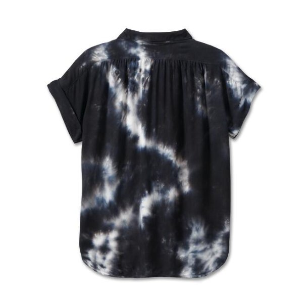 Bar &amp; Shield Tie Dye Button Down Ladies Shirt