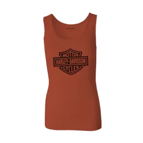 Women's Ultra Classic Bar & Shield Tank - Vintage Orange