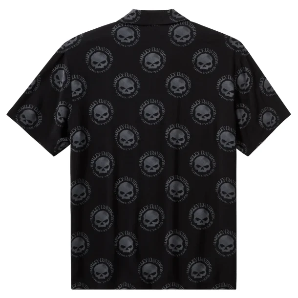 Willie G Skull Aloha Shirt 