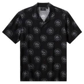 Willie G Skull Aloha Shirt 