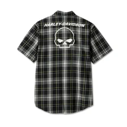 Willie G Skull Plaid Shirt 
