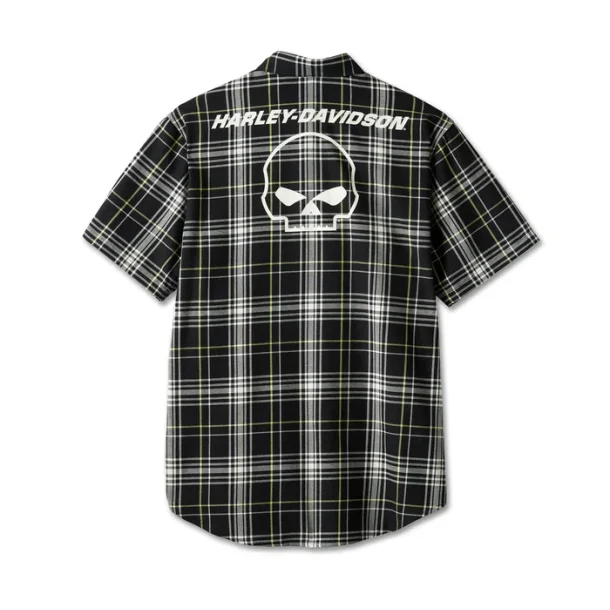 Willie G Skull Plaid Shirt 