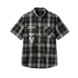 Willie G Skull Plaid Shirt 