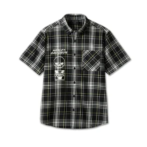 Willie G Skull Plaid Shirt 