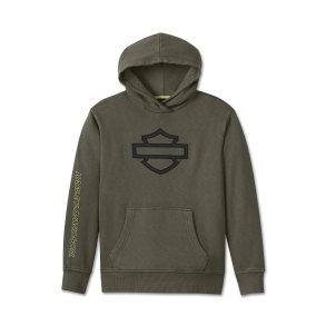  Women's Oversized Street Machine Bar & Shield Pull Over