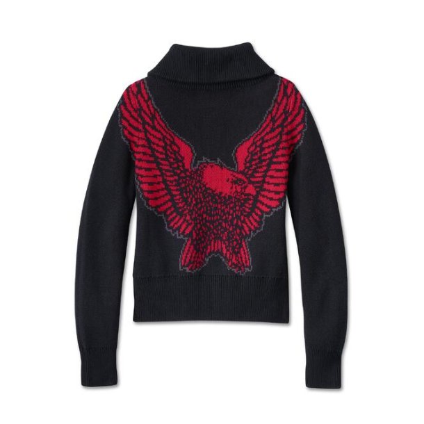 Eagle Zip Up Sweater
