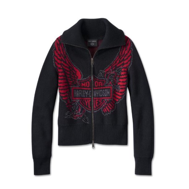 Eagle Zip Up Sweater