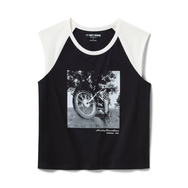Vintage Archival Photo Sleeveless Raglan
