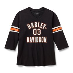 Women's H-D Essential 3/4 Sleeve V Neck