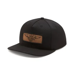 Willie G. Silver Wings Leather Patch Adjustable Baseball Cap