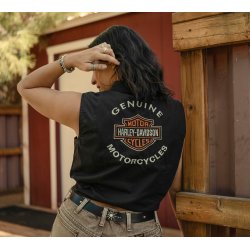 Women's H-D Essential Tie Front Top