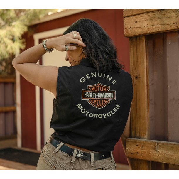 Women's H-D Essential Tie Front Top
