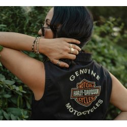 Women's H-D Essential Tie Front Top