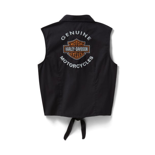 Women's H-D Essential Tie Front Top