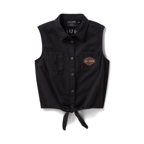Women's H-D Essential Tie Front Top