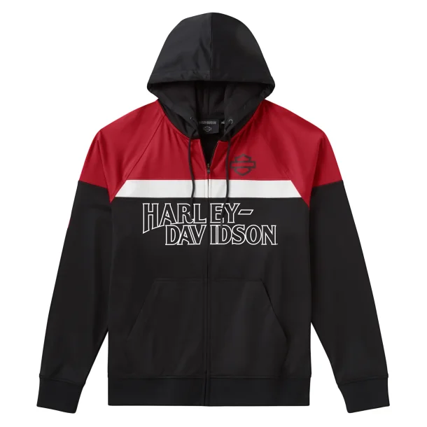 Hoodie Screamin Eagle Color Blocked black/red