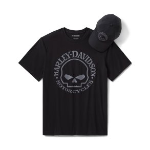 Willie G Skull Hat & Tee Gift Set