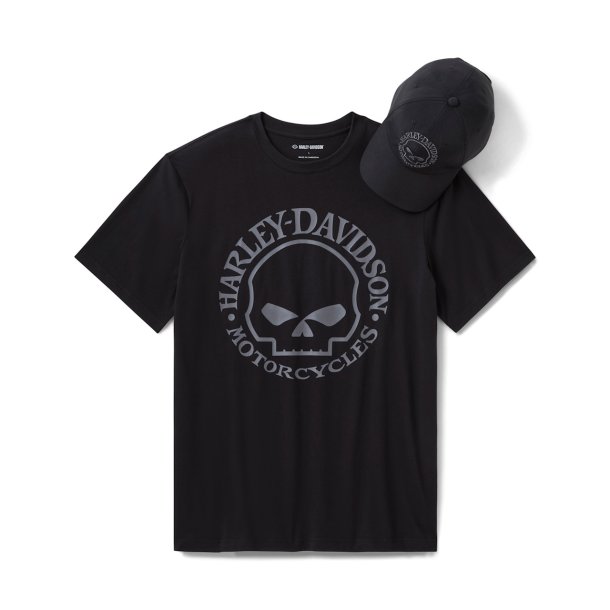 Willie G Skull Hat &amp; Tee Gift Set