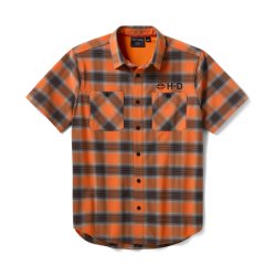 H-D TECH Vented Stretch Comfort Shirt - Harley Orange