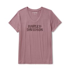 Willie G Skull Bling V-neck - Nostalgia Rose