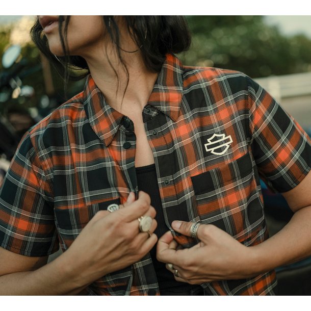 Women's H-D TECH Plaid Short Sleeve