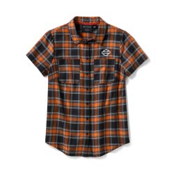 Women's H-D TECH Plaid Short Sleeve