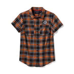 Women's H-D TECH Plaid Short Sleeve