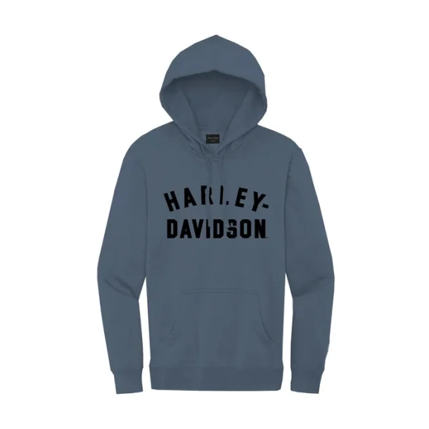 Custom Racer Font Women's Pullover Hoodie - Dusty Blue