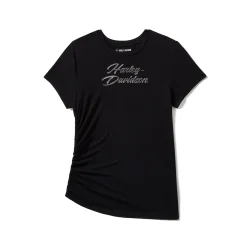 Essential Bling Ruched Short Sleeve Top