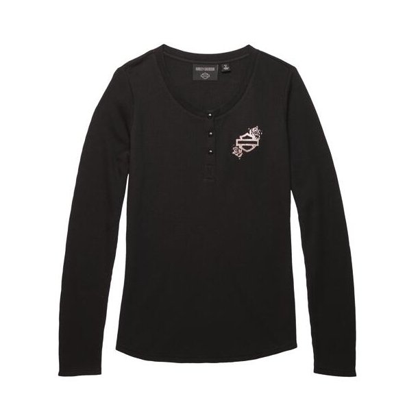 Fireside Roses Thermal Henley