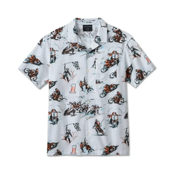 Men's Twisty Aloha Print Shirt