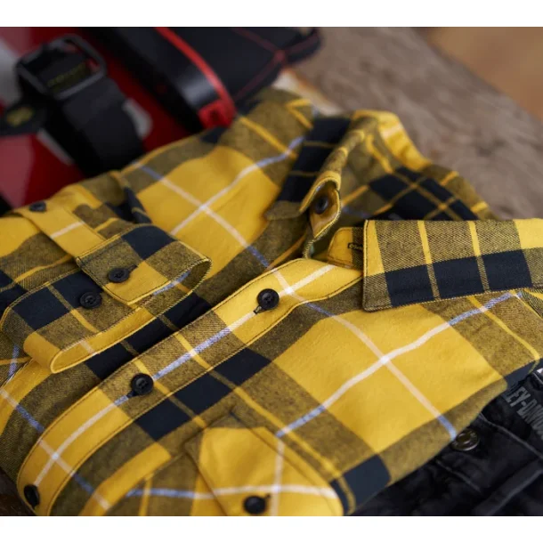 Men's Essence Shirt - yellow plaid