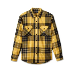 Men's Essence Shirt - yellow plaid