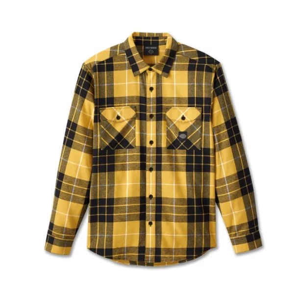 Men's Essence Shirt - yellow plaid