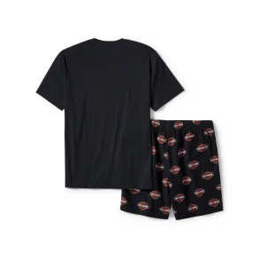 B&S Print Pajama Shorts Set- Mens