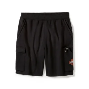 Fleece Cargo Short - Harley Black