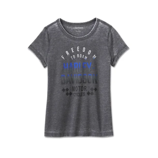 Women's Racing Graphic Tee -Grey