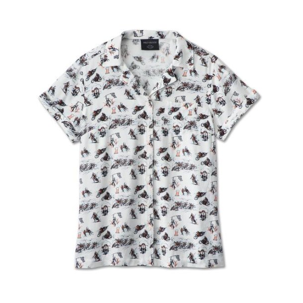 Ladies Twisty Aloha Shirt