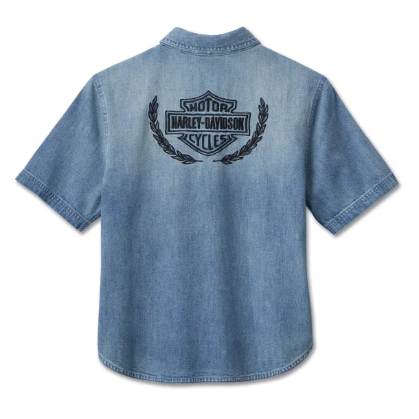 Cool Blue Boxy Ladies Shirt