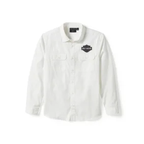 Bar & Shield Solid Long Sleeve Shirt