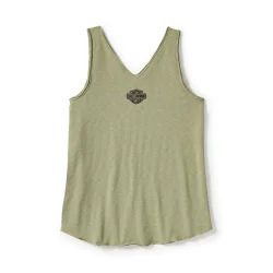 Essential V Drapey Tank - Oil Green