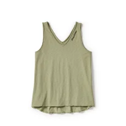 Essential V Drapey Tank - Oil Green