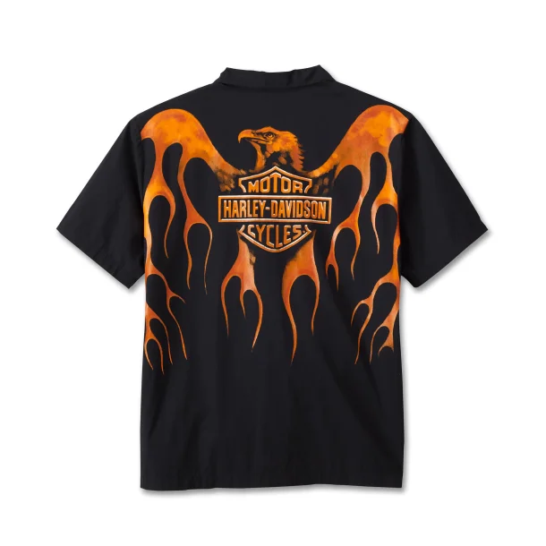 Men's Burning Eagle Short Sleeve Shirt