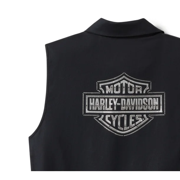 Essential Bling Button Front Tank 