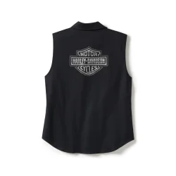 Essential Bling Button Front Tank 