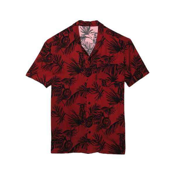 Red All Over Print Men's Celebration Allover Shirt