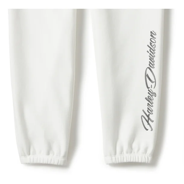 Bling Fleece Jogger - Cloud Dancer