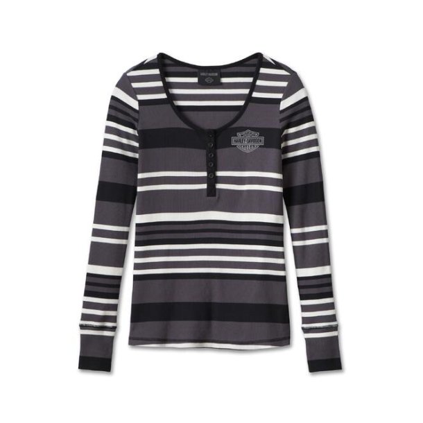 Forever Fierce Stripe Henley