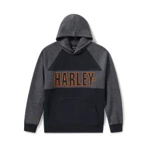 Bar Font Colorblock Hoodie