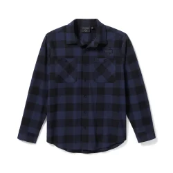 Bar &amp; Shield Buffalo Check Flannel - Indigo